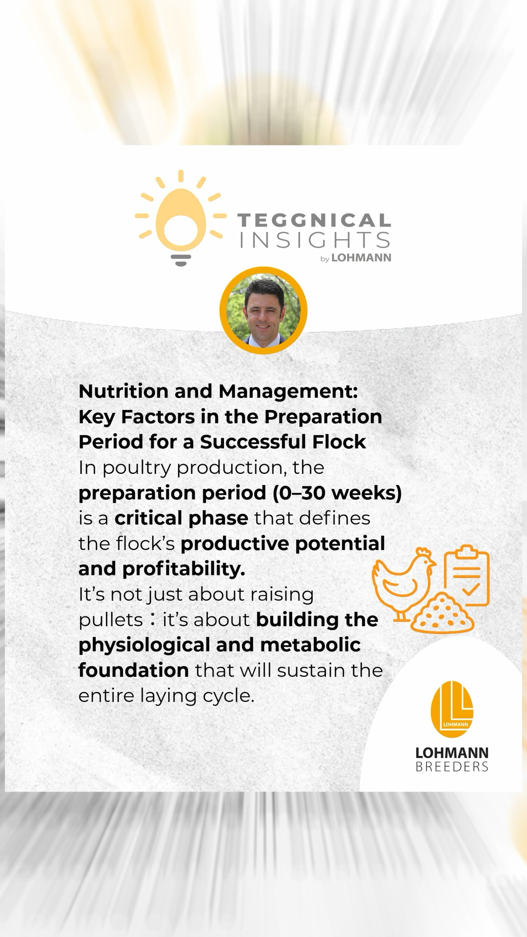 🥚 Teggnical Insights: Nutrition and Management: Key Factors in the Preparation Period for a Successful Flock 🌱🐔
