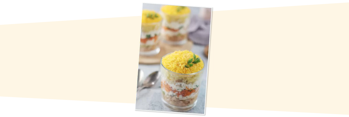 MIMOSA SALAD popular in Rusia