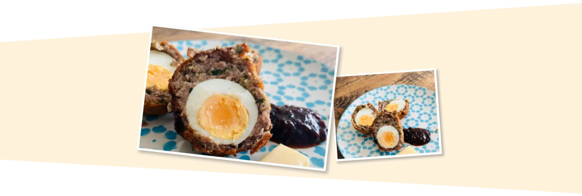 Homemade Scotch eggs with an English twist